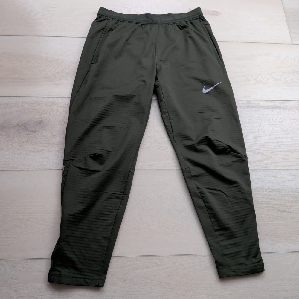 Nike Phenom Elite Knit Running Pants Mens Small‎ Olive Green Joggers BV4813-355